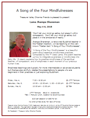 Song of the Four Mindfulnesses